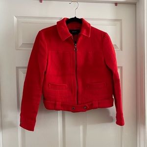 Zara Cropped Biker Jacket Sz M